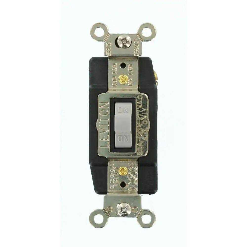 Leviton 1254-W 15 Amp Industrial Grade Heavy Duty 4-in-1 Grounding Outlet - MT - Mrs Treak