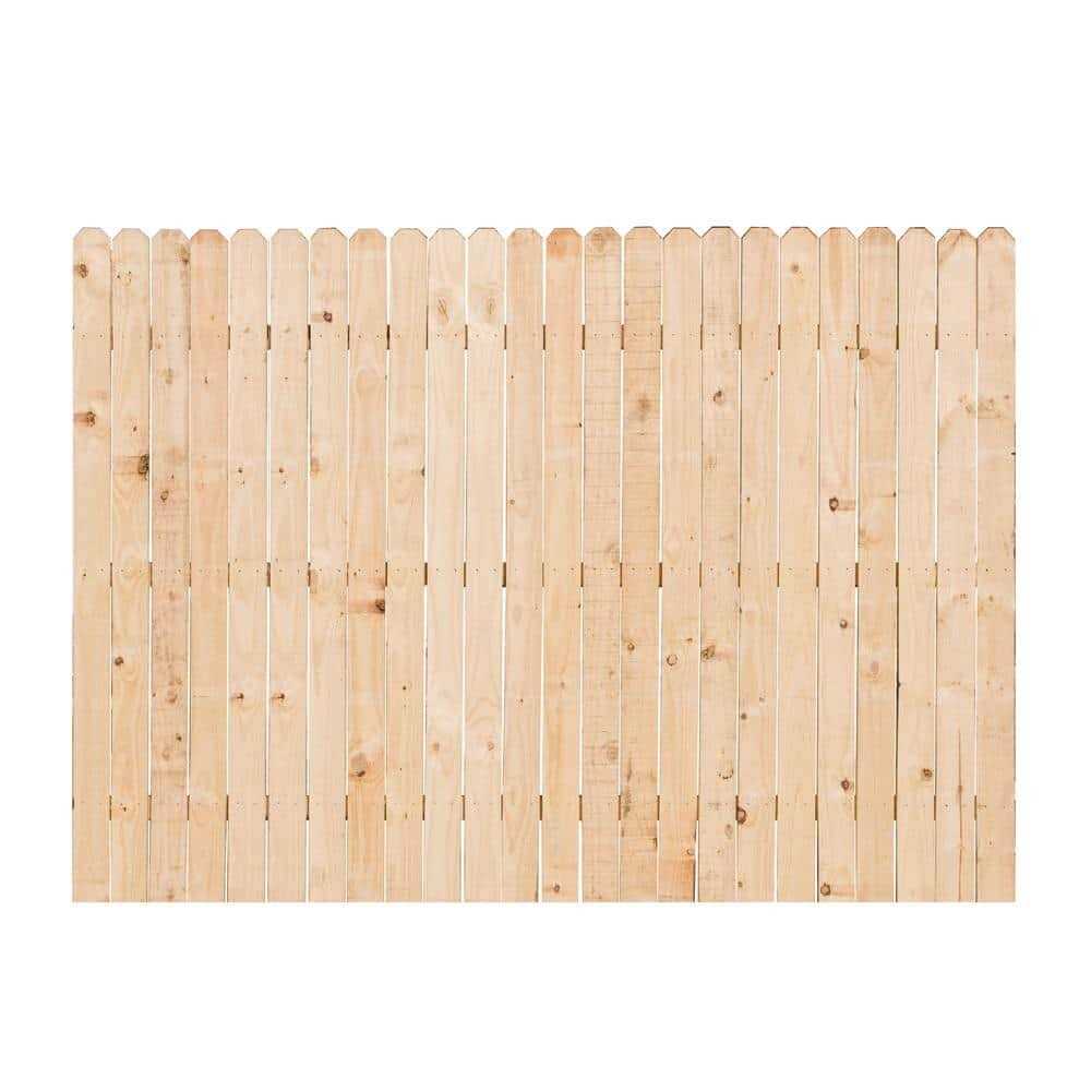 Lowe’s 6-ft x 8-ft Cedar Square-top Fence Panel 73098 - MT - Mrs Treak