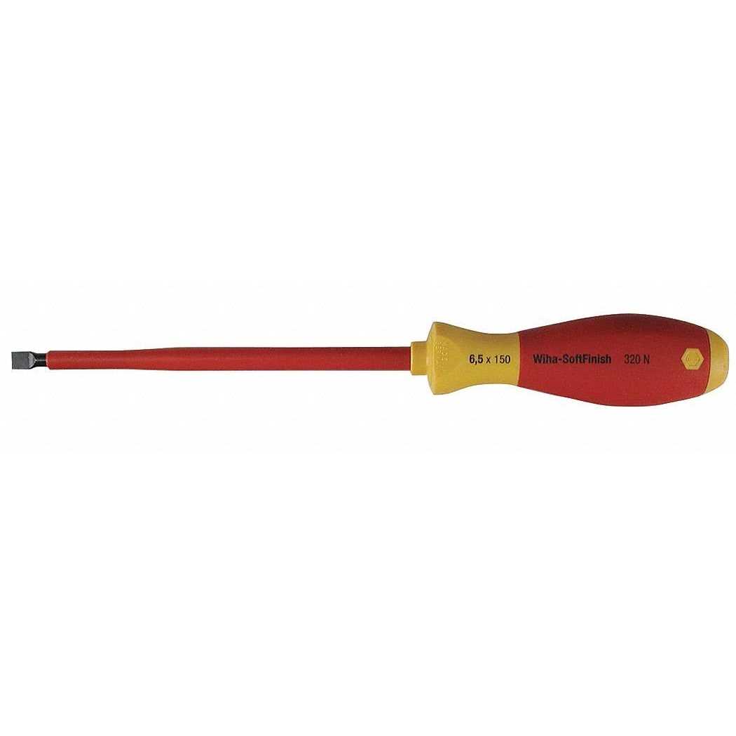 WIHA Insulated Screwdriver Slotted - MT - Mrs Treak
