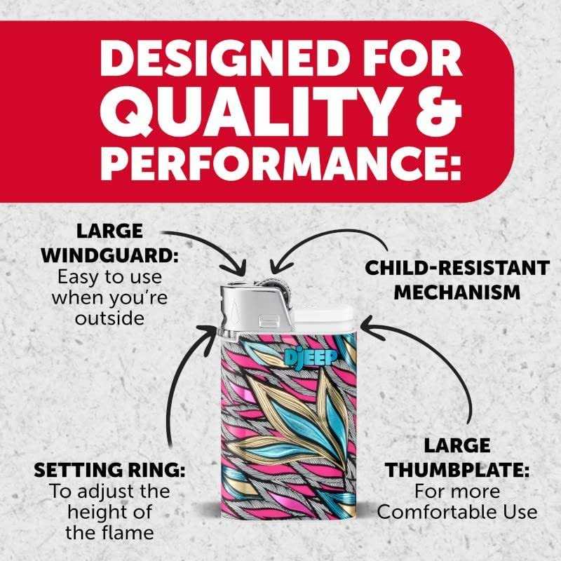 Djeep Pocket Lighter Bold Collection - MT - Mrs Treak