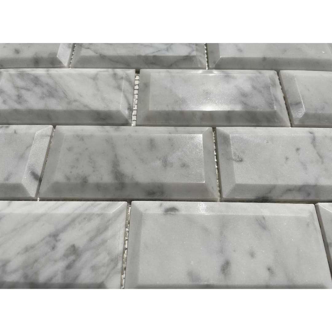 Marble Online Carrara White Marble Round Cover Edge Pencil Liner Trim Molding - MT - Mrs Treak