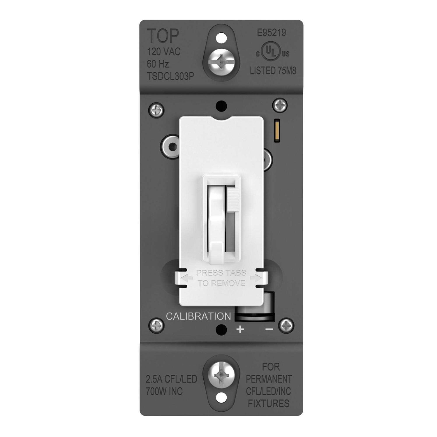 Legrand P&S tsdcl303p Tog Slide Dim Cfl - MT - Mrs Treak