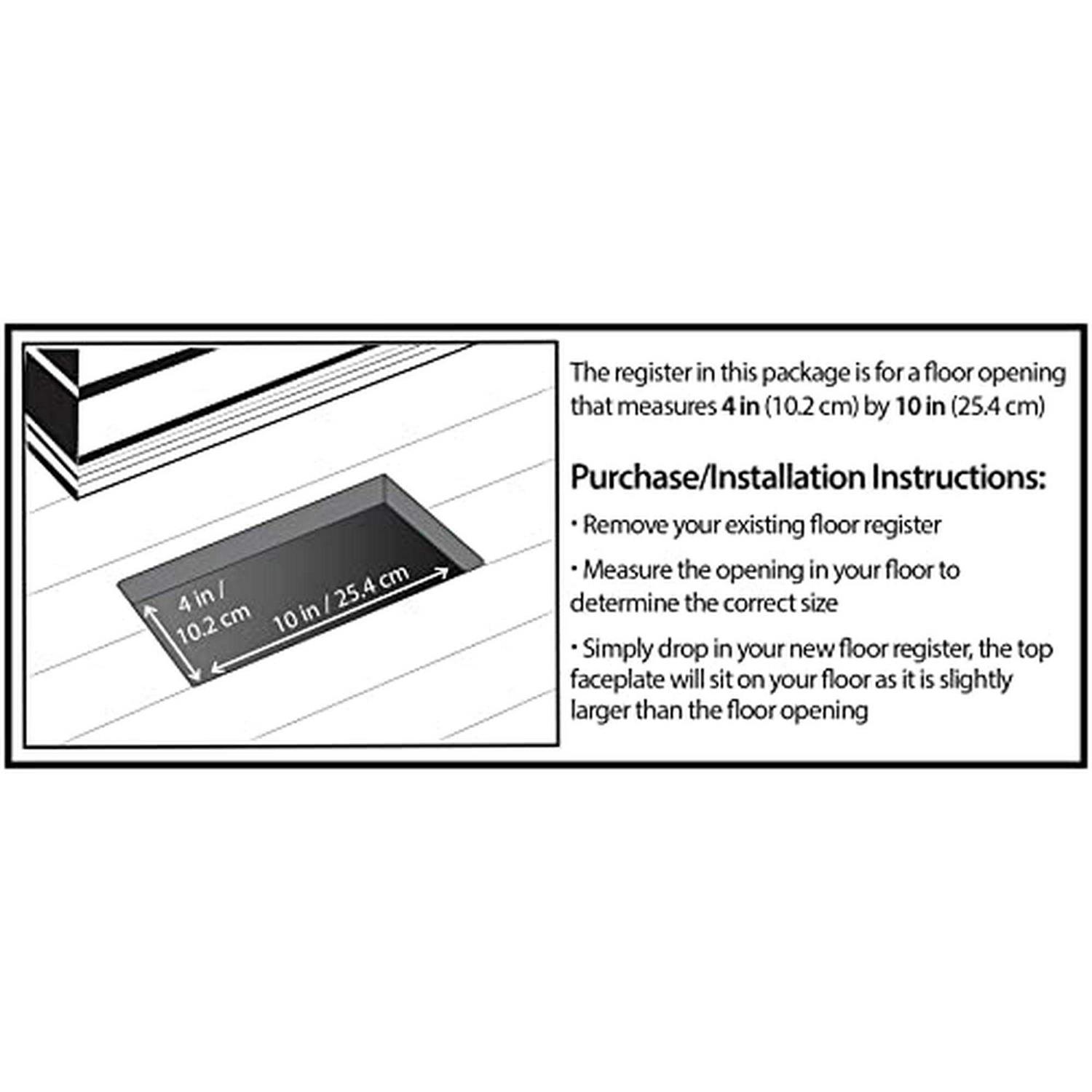 Decor Grates SPH410-NKL Scroll Floor Register - MT - Mrs Treak