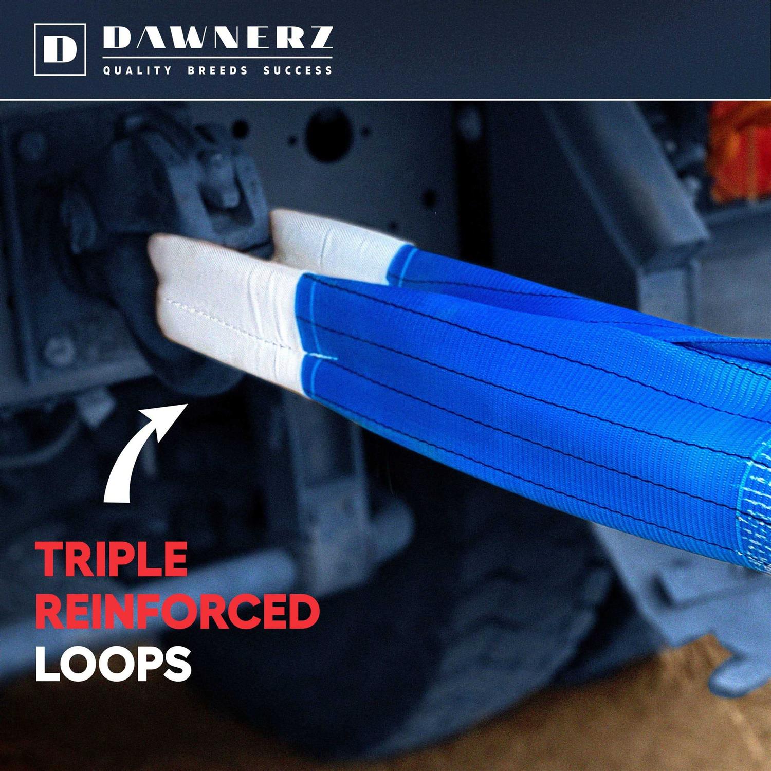 Dawnerz Heavy Duty Tow Strap for Trucks and Buses - MT - Mrs Treak
