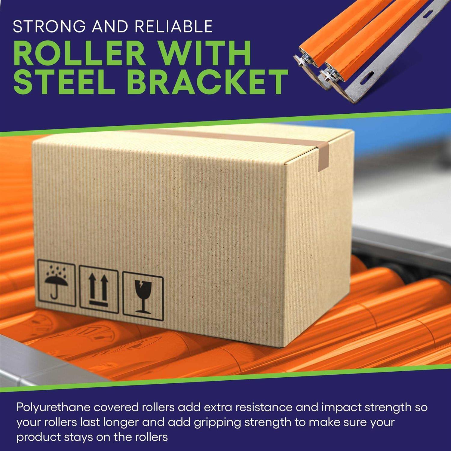 Polyurethane Coated Roller with Bracket - MT - Mrs Treak
