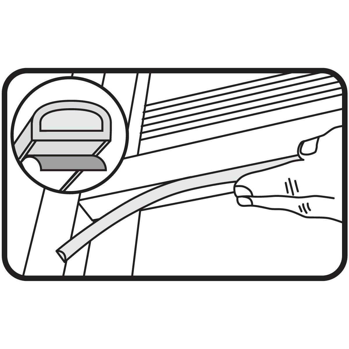 M-D Vinyl Gasket Weatherstrip 78196 - MT - Mrs Treak