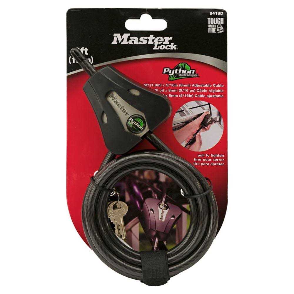 Master Lock Python Adjustable Locking Cable 8413DPF - MT - Mrs Treak