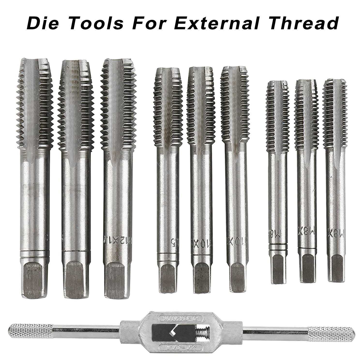 Toolly 32pcs Tap and Die Set Metric Hardened Steel Tool Set - MT - Mrs Treak
