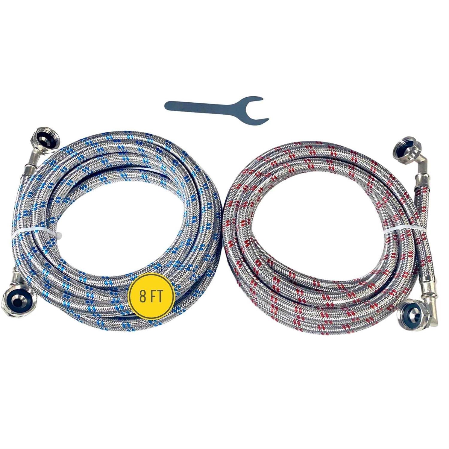 Washing Machine Hoses Double 90 Elbow to Fit Tight Spaces - MT - Mrs Treak