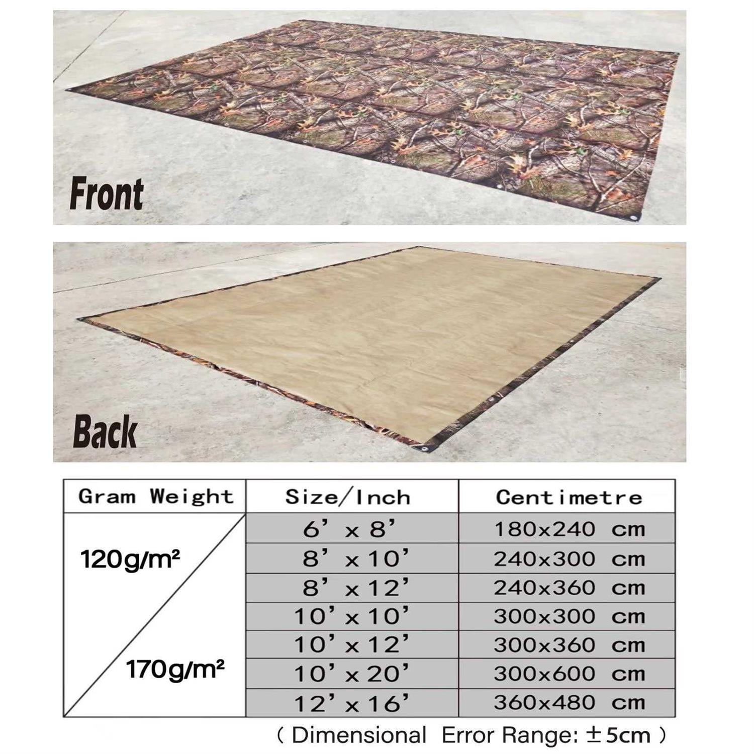 Tongcamo Heavy Duty 8 Mil Tarp Cover Waterproof Uv Resistant Tarpaulin Used for Outdoor - MT - Mrs Treak