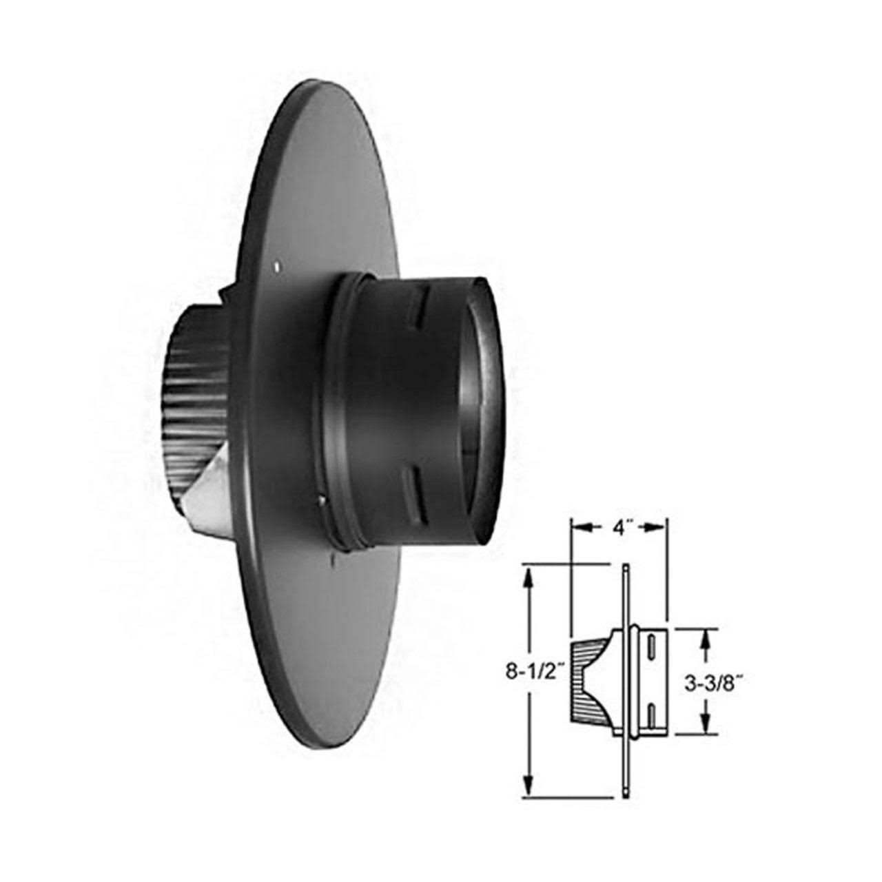 DuraVent 3 PelletVent Pro Female Flex Adapter 3PVP-ADFF - MT - Mrs Treak