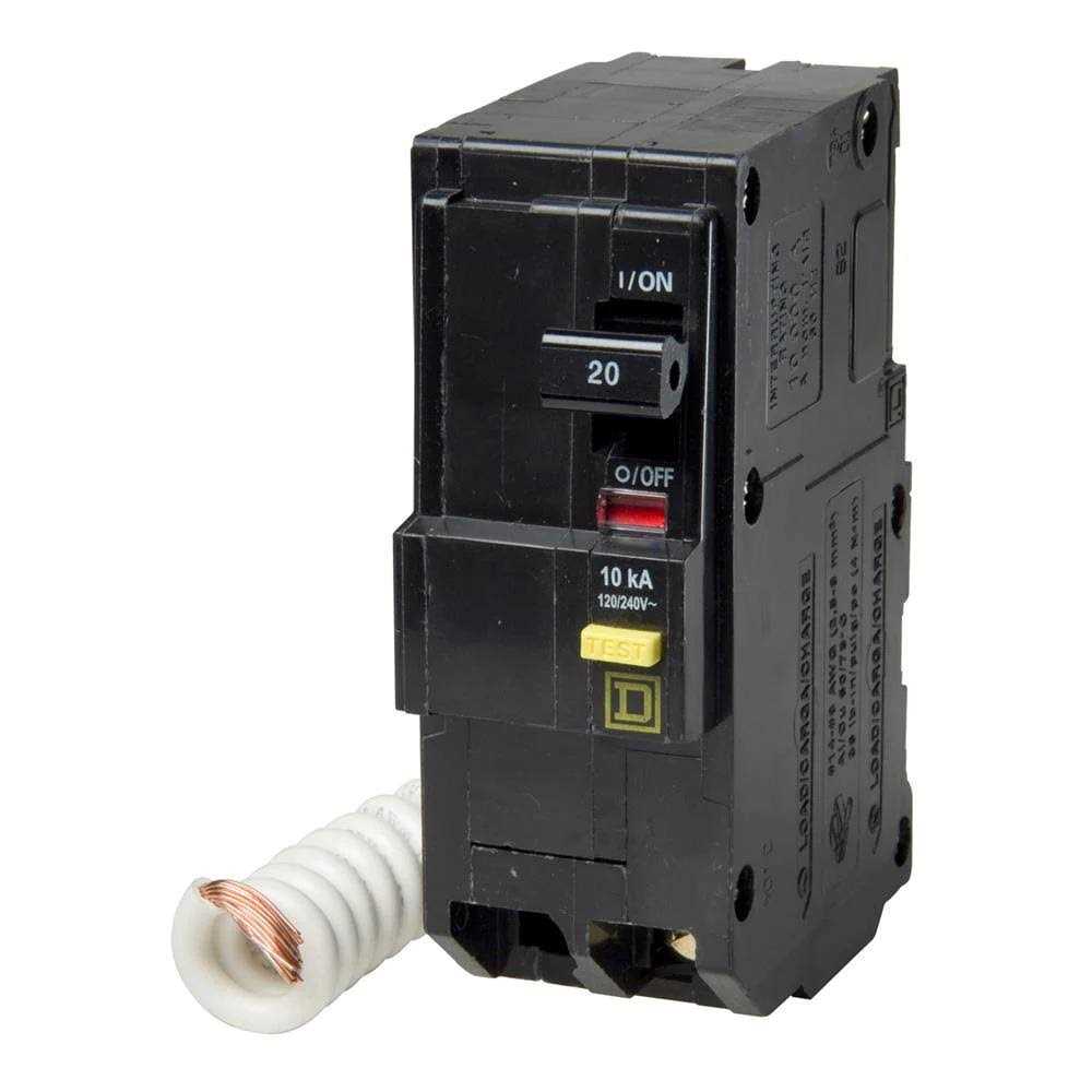 Square D QO 15A Single-Pole Dual Function Circuit Breaker QO115PAFGFC - MT - Mrs Treak