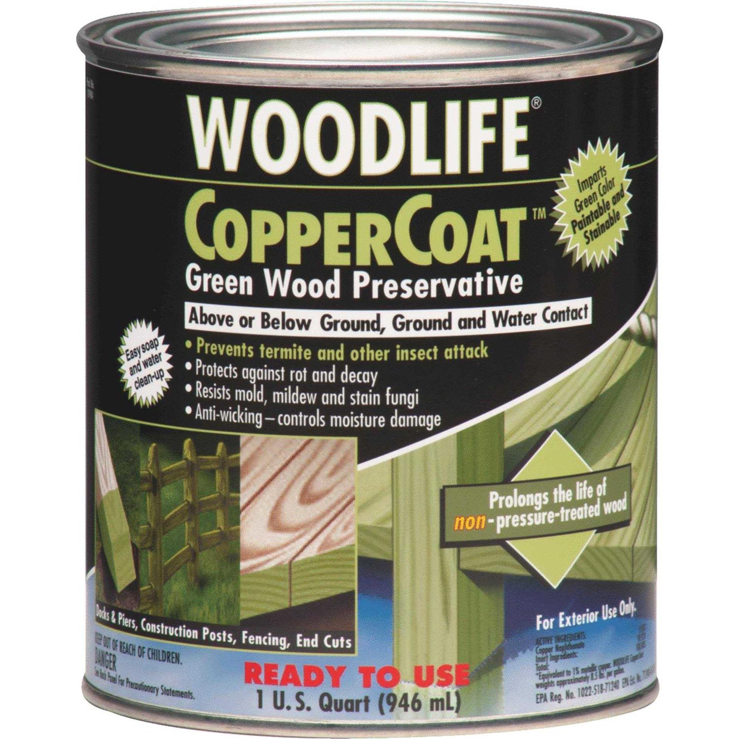 Woodlife Coppercoat Green Wood Preservative - MT - Mrs Treak