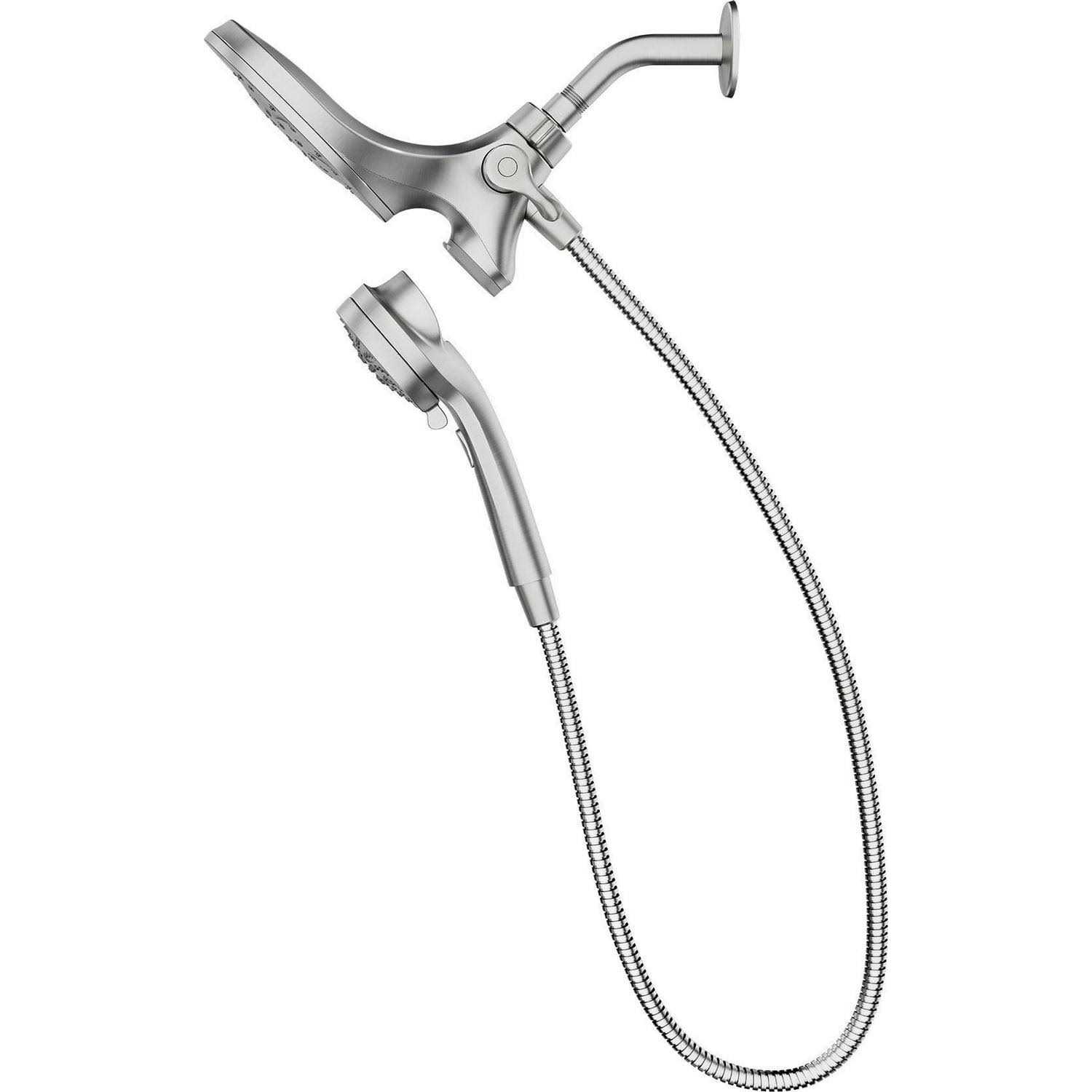 Moen Magnetix Graeden Handheld and Shower head Combo, Matte Black 1-handle Multi-head Round Bathtub and Shower Faucet Valve Included 82137BL - MT - Mrs Treak