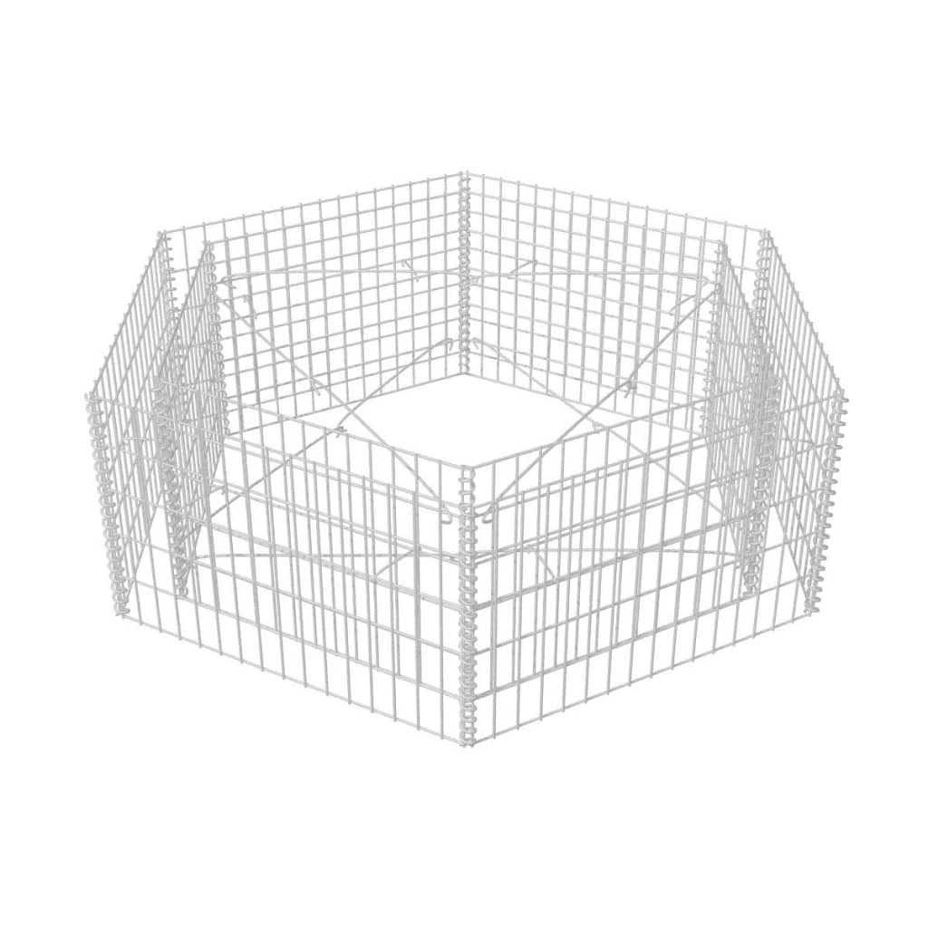 vidaXL Hexagonal Gabion Raised Bed - MT - Mrs Treak