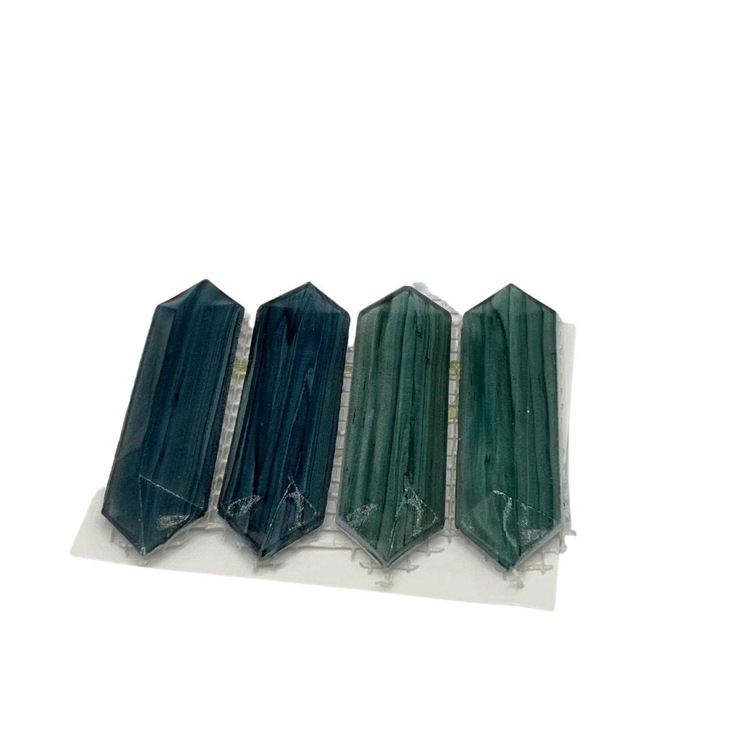 The Tile Life Seaglass Picket 14 X 12 Glass Mosaic Wall Tile - MT - Mrs Treak