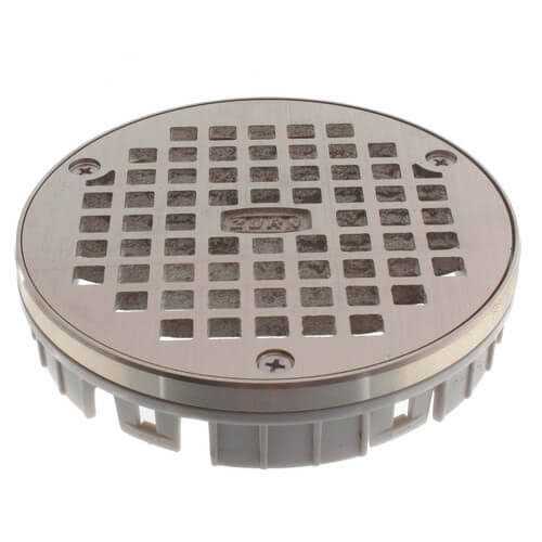 Zurn LC-CS06SS Square 6 x 6 Stainless Steel Cleanout Head Assembly - MT - Mrs Treak