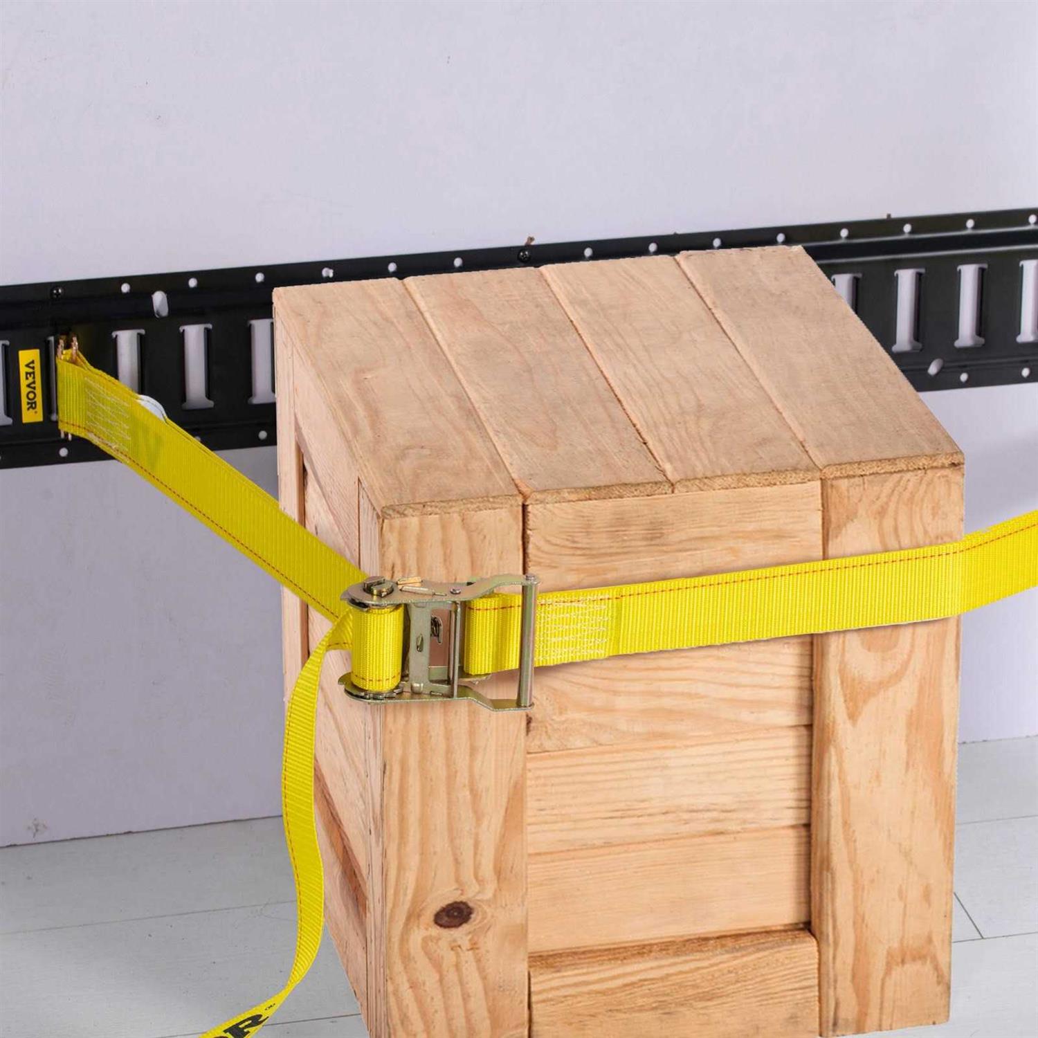 VEVOR E-Track Ratchet Strap 2 x E Track Straps 4400 lbs Breaking Strength - MT - Mrs Treak