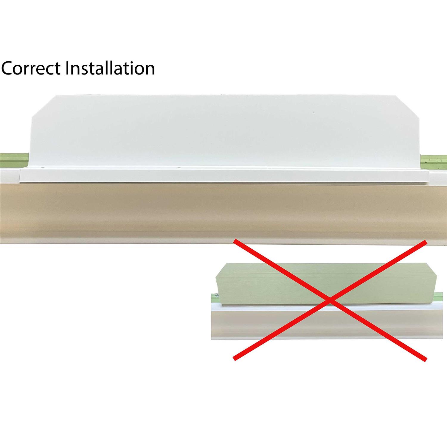 Straight Gutter Valley Splash Guard - MT - Mrs Treak