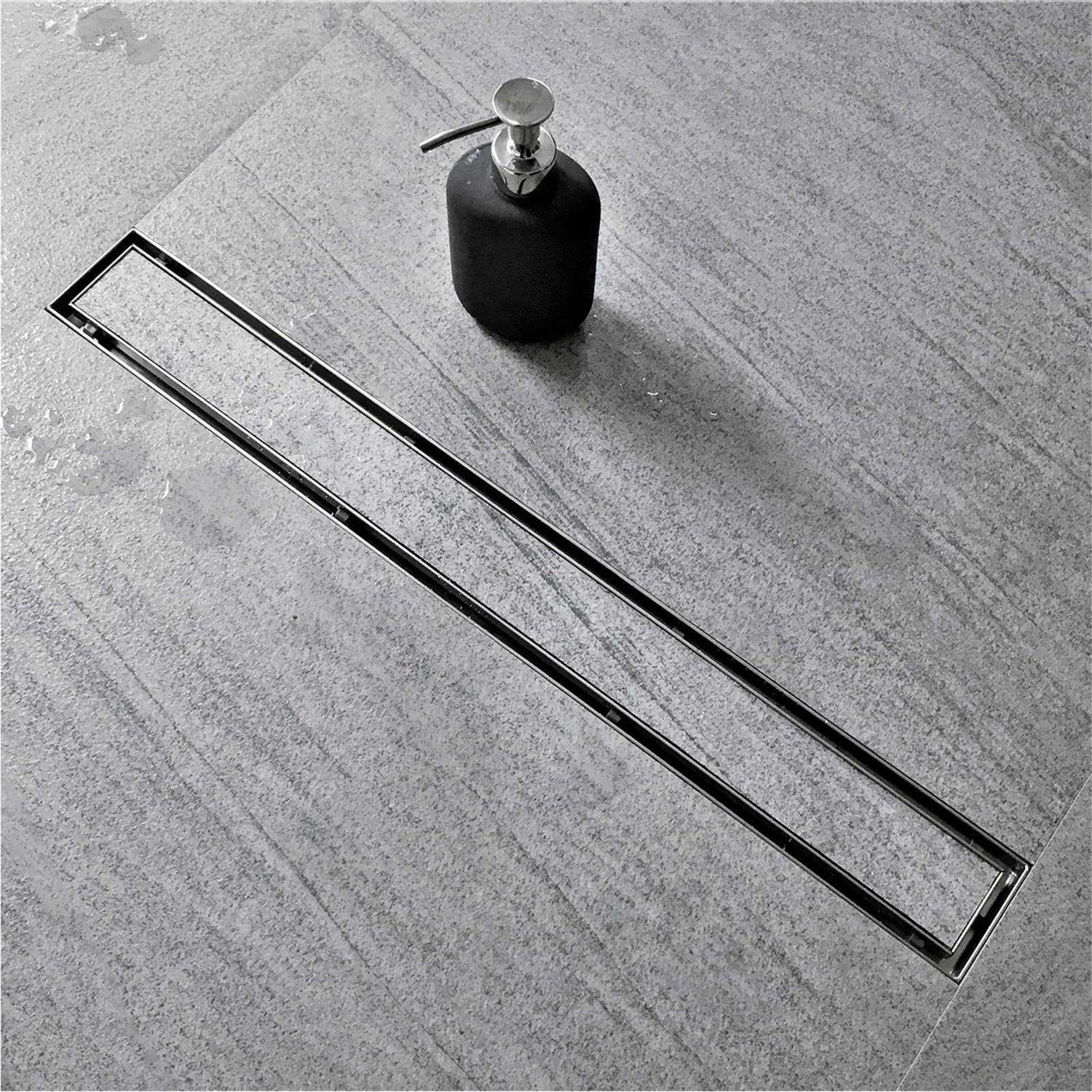 Neodrain Linear Shower Drain with Tile Insert Grate - MT - Mrs Treak