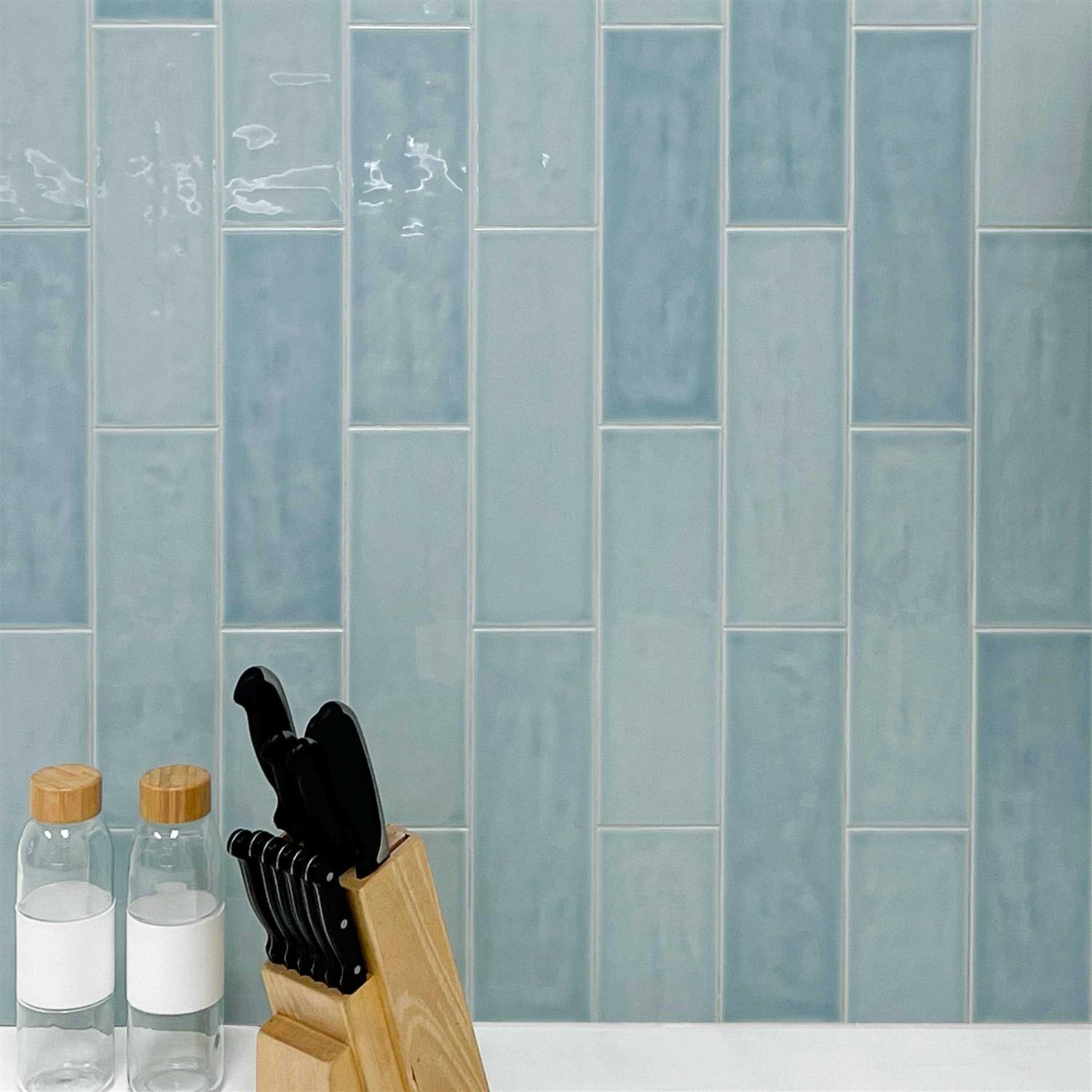 TILE CONNECTION Bedouin Subway Tile 3 5/8 in. x 11 3/4 Gloss Ceramic Wall Tile BE3 - MT - Mrs Treak
