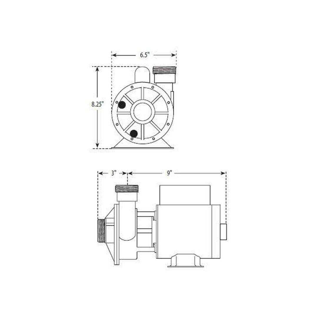 Waterway Pump 3.0Hp 230v 60Hz 2-Speed 56 Frame Executive - MT - Mrs Treak