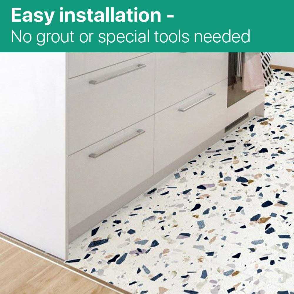 Simple Elegance by Ben&Jonah Classic 12 x 12 Self Adhesive Vinyl Floor Tile - MT - Mrs Treak