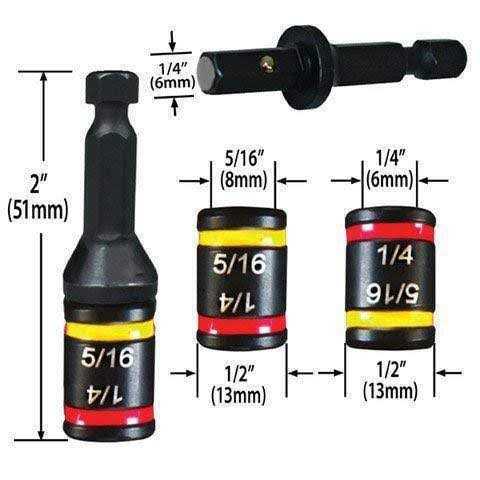Malco MSHC 1/4 & 5/16 Reversible Hex Chuck Driver - MT - Mrs Treak
