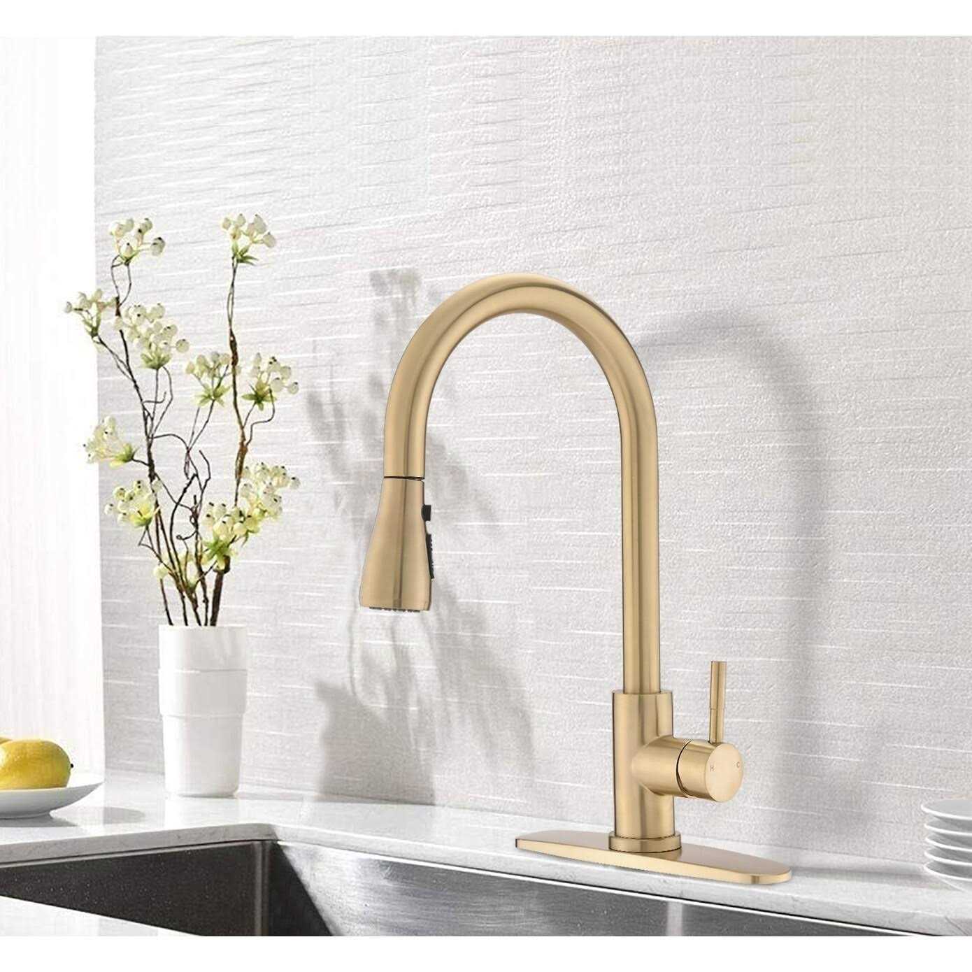 Proox Commercial Single Handle Pull Down Sprayer Kitchen Sink Faucet D3411-MB - MT - Mrs Treak