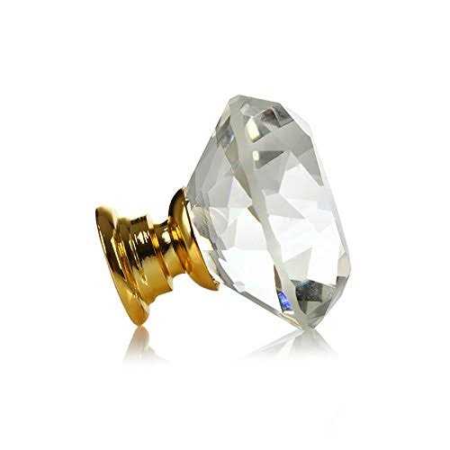 DeELF Outlet 25 pcs crystal colorful glass drawer pulls 30 mm decorative knobs for kitchen bathroom cabinet, dresser and cupboard by deelf - MT - Mrs Treak