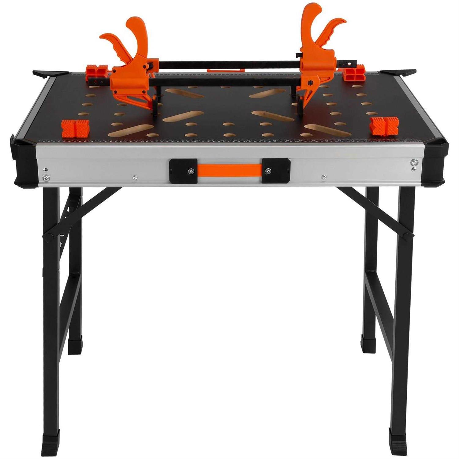 VEVOR Folding Table and Chair Cart Heavy Duty Metal Folding Chair Rack with PVC Locking Wheels for 42 Folding Chairs - MT - Mrs Treak