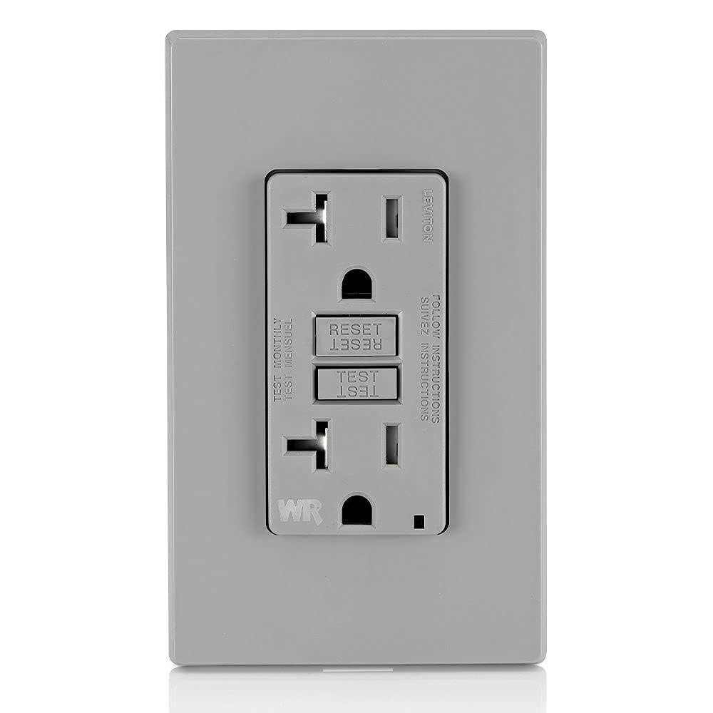 Leviton GFWT1-W Self-Test SmartlockPro Slim Tamper/Weather Resistant GFCI Receptacle - MT - Mrs Treak