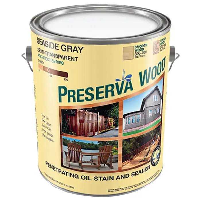 Preserva Wood 1 gal Oil-Based Exterior Stain and Sealer - MT - Mrs Treak