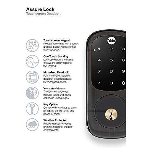 Yale Assure Lock Touchscreen Deadbolt - MT - Mrs Treak