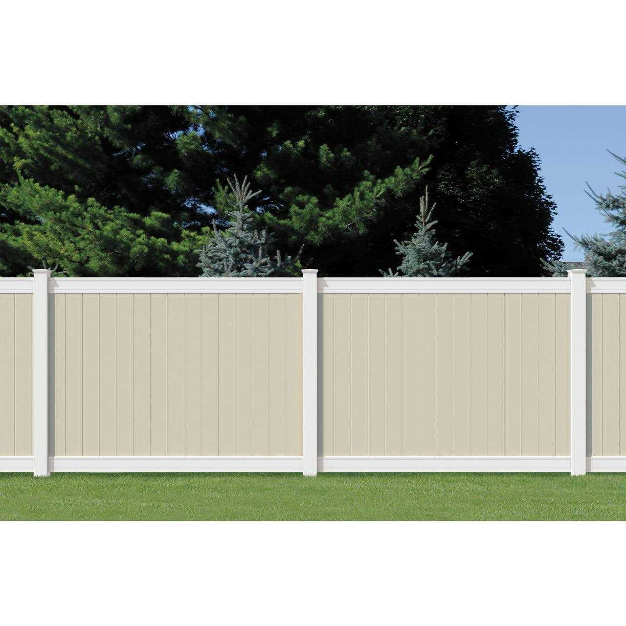 Woodbridge 5 in. x 5 in. x Routed White Vinyl Fence Corner Post Outdoor Essentials - MT - Mrs Treak