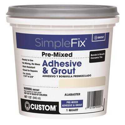 Custom Building Products SimpleFix Adhesive & Grout Quart - MT - Mrs Treak
