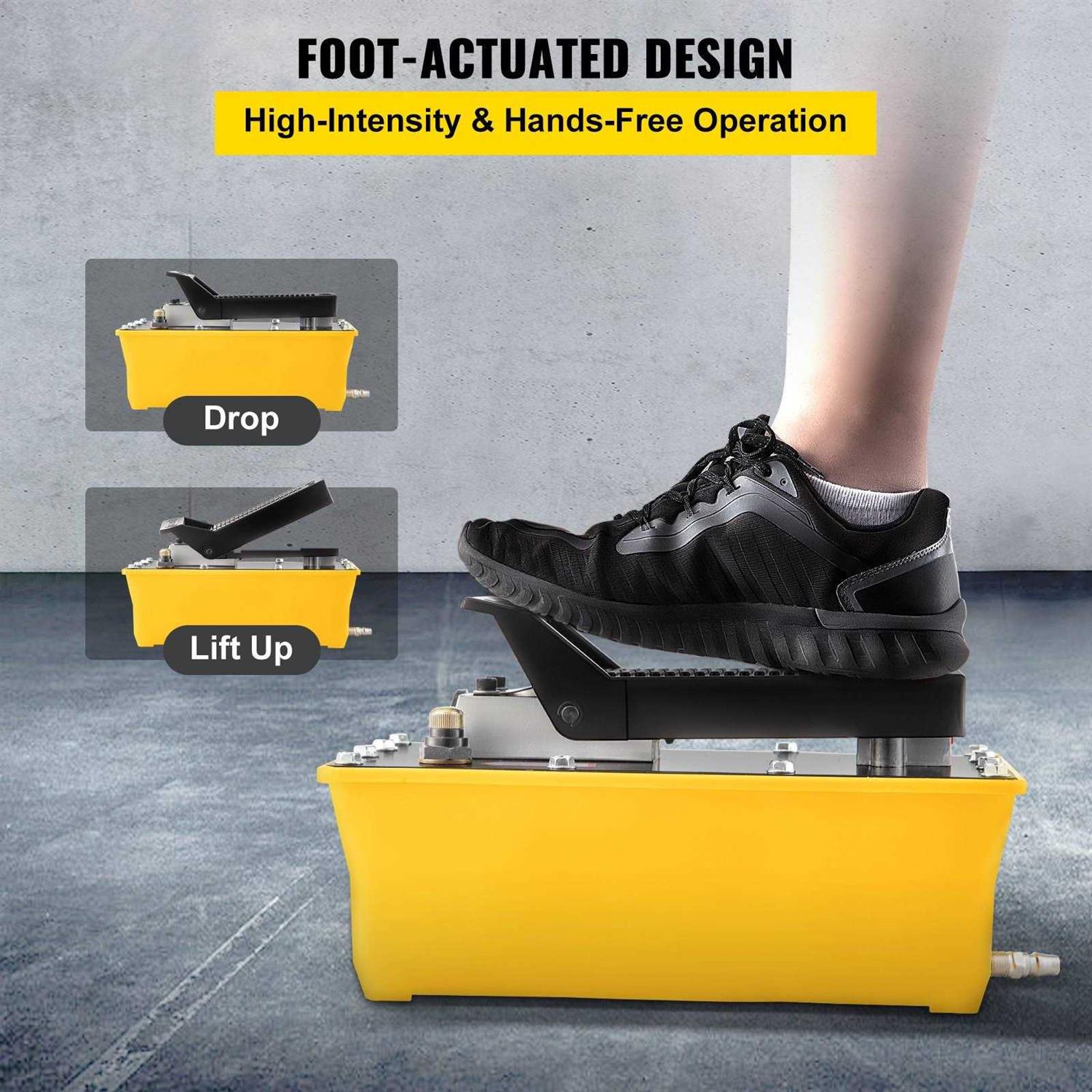 VEVOR Air Hydraulic Pump Power Pack Unit 10000 Psi 103 In 3Cap BTQBTYYJTBLSK0001V0 - MT - Mrs Treak