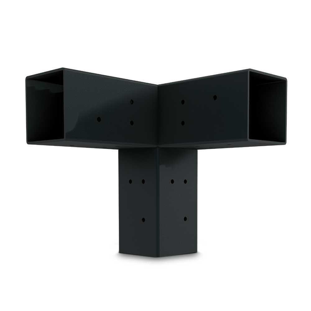 Wild Hog Linx T/Fit Black Steel Extension Bracket Pergola Wood Posts - MT - Mrs Treak