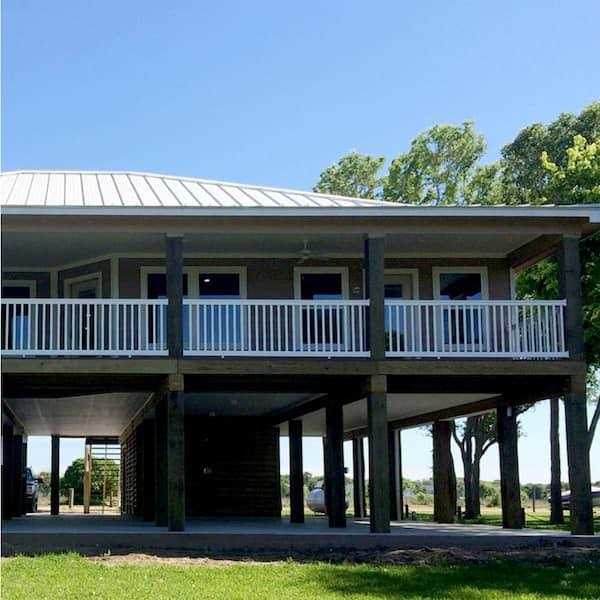 Weatherables 3.5 ft. H x White Vinyl Railing Kit - MT - Mrs Treak