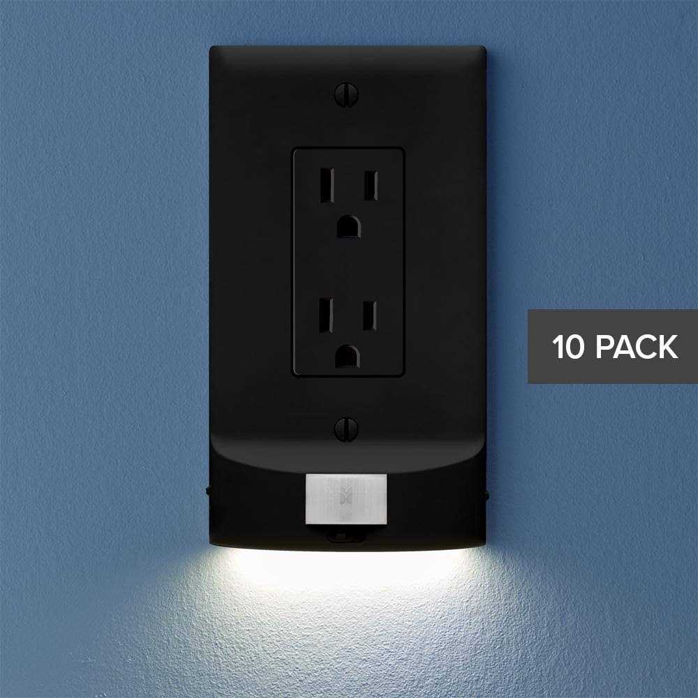 SnapPower GuideLight 2 PLUS Outlet Wall Plate White - MT - Mrs Treak