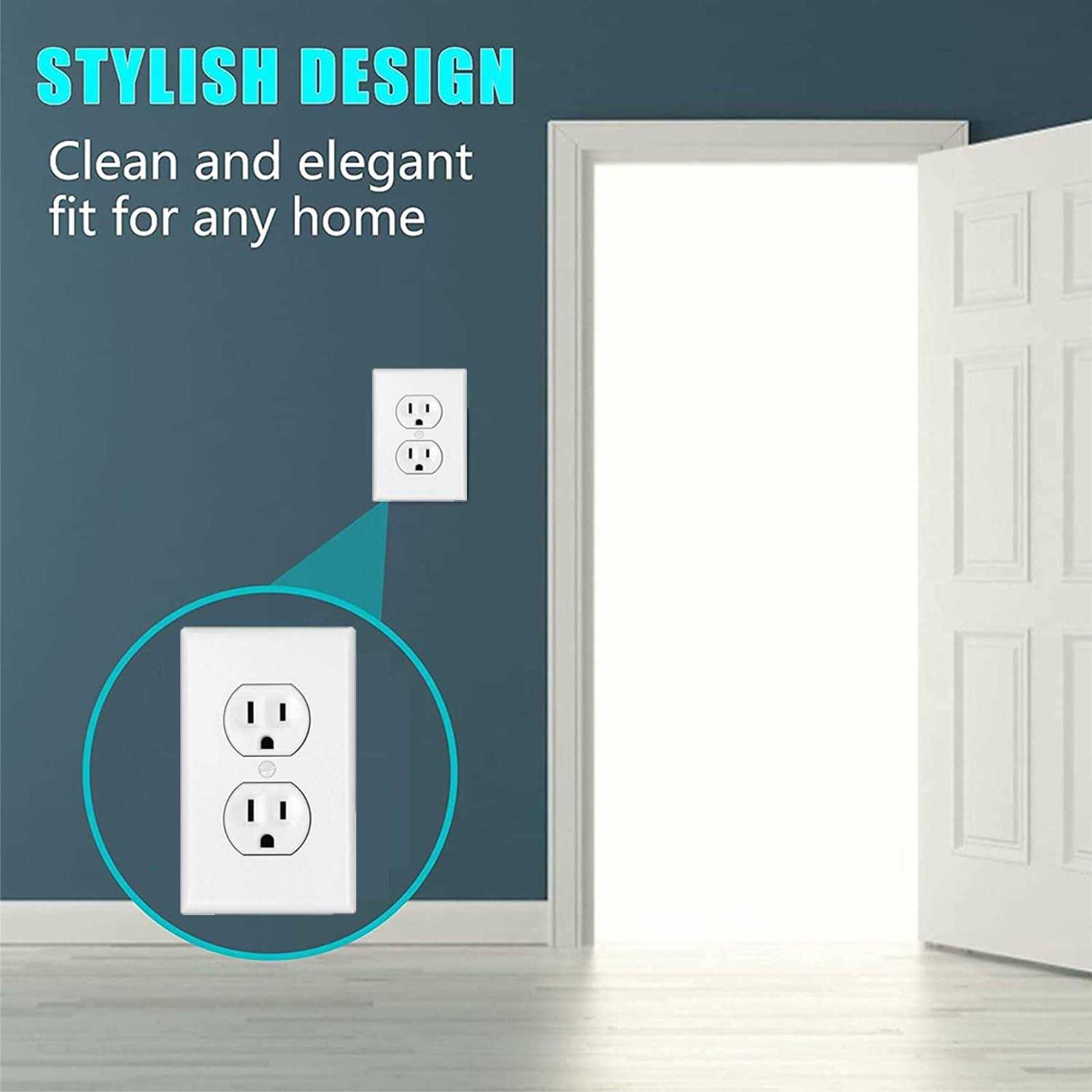 Outlet Covers Safety Electrical Plug Covers by HAWATOUR - MT - Mrs Treak