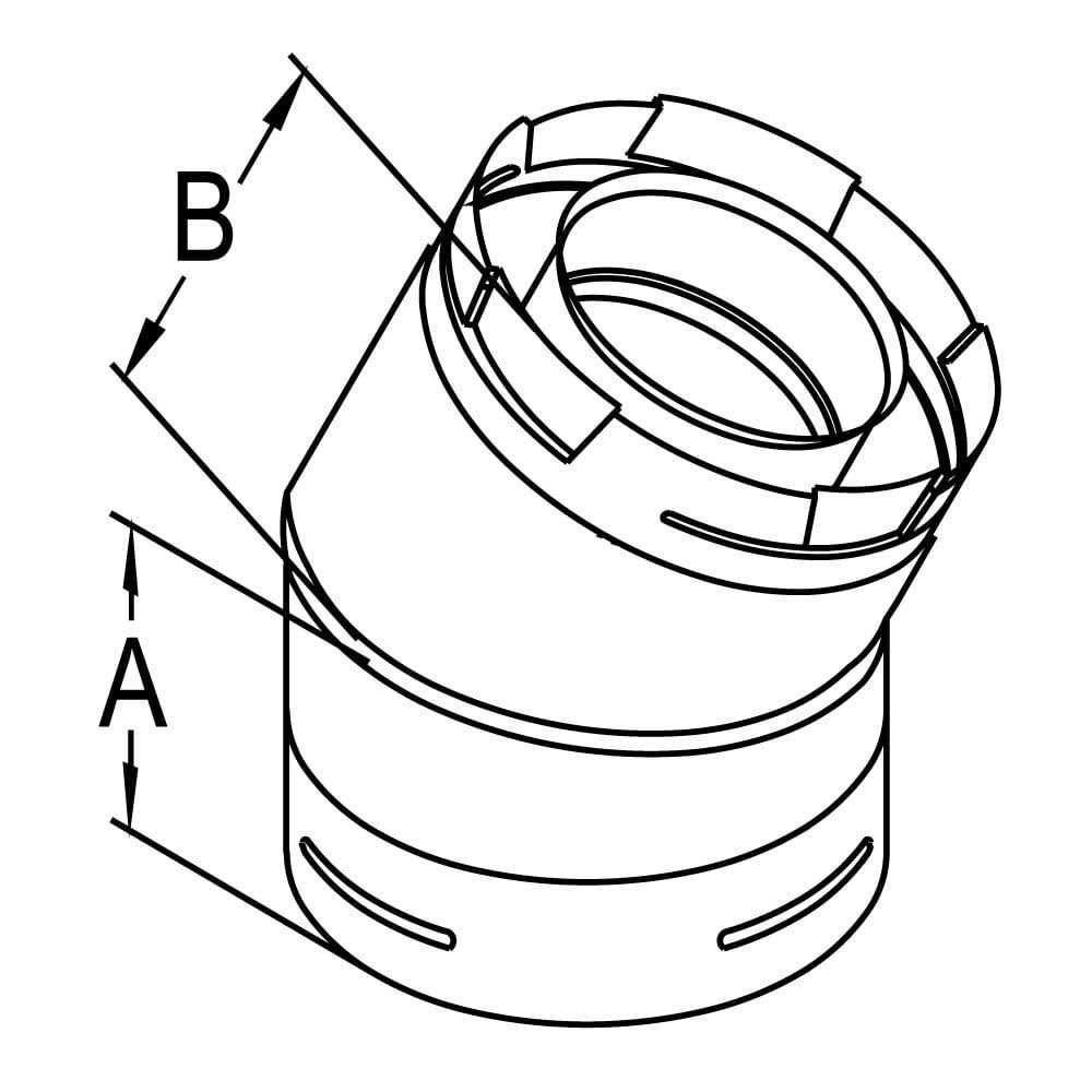 Duravent 4021126 4 x 84 in. Aluminum & Galvanized Steel Vent Pipe Kit 4BVKNT - MT - Mrs Treak