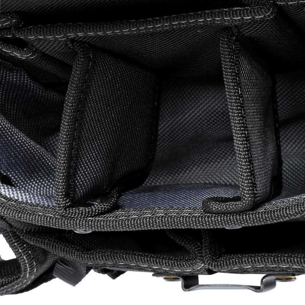 ToughBuilt Hard Bottom Large Black Polyester 16-in Tool Bag - MT - Mrs Treak