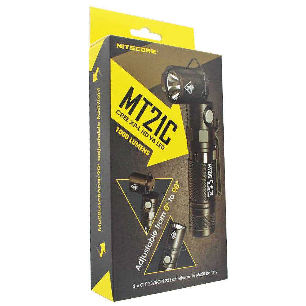 Nitecore MT21C 1000 Lumen 90 Degree Adjustable Flashlight - MT - Mrs Treak