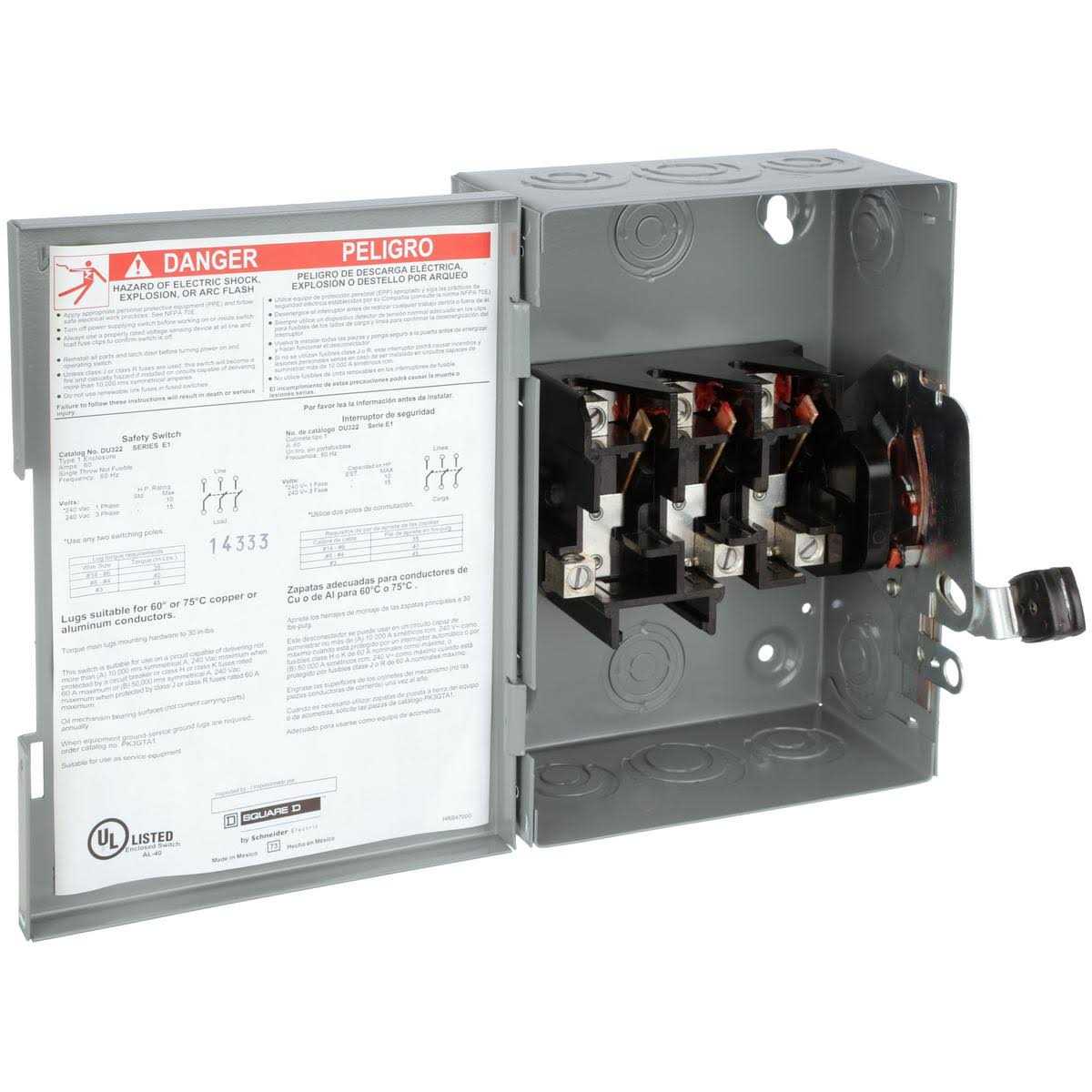 Square D DU221RB Safety Switch - MT - Mrs Treak
