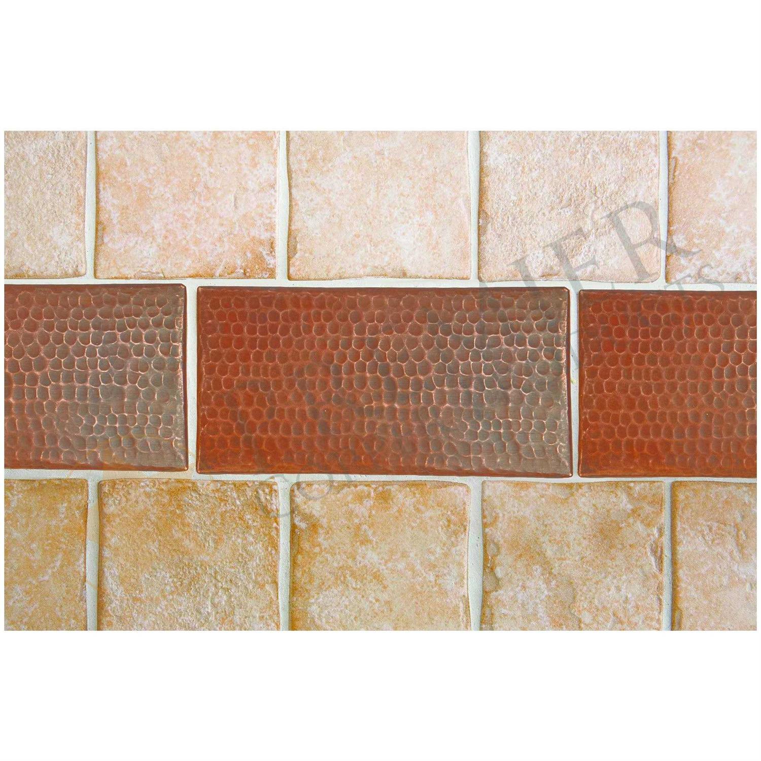 Premier Copper Products Hammered Copper Tile 4 x 8 T48DBH - MT - Mrs Treak