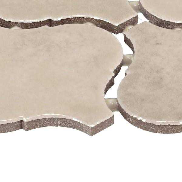 Daltile LuxeCraft Gloss 11 in. x 12 in. Glazed Ceramic Arabesque Mosaic Tile - MT - Mrs Treak