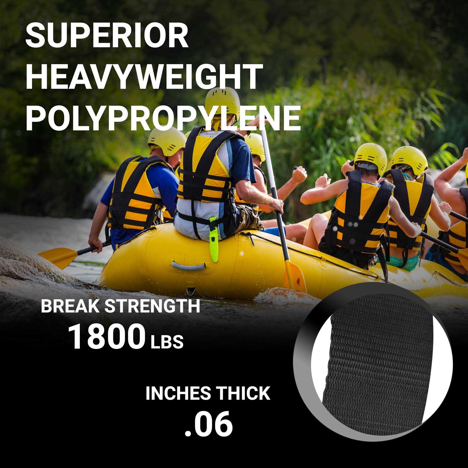 Strapworks Heavyweight Polypropylene Webbing Heavy Duty Poly Strapping for Outdoor Diy Gear Repair - MT - Mrs Treak