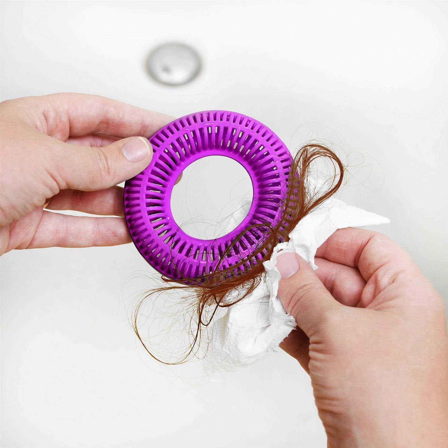 Tubring The Ultimate Tub Drain Protector Hair Catcher/Strainer/Snare - MT - Mrs Treak