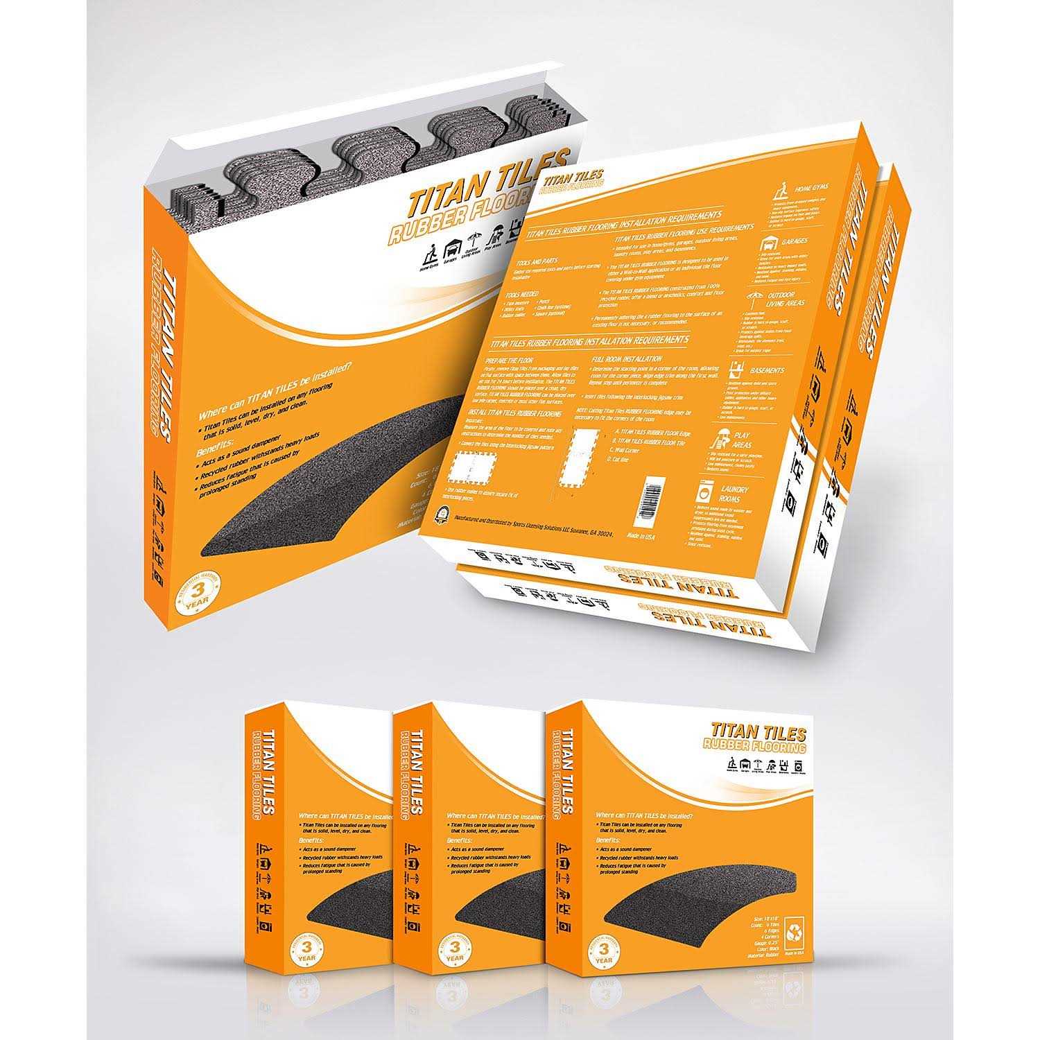 Fanmats Titan Tile Rubber Gym Flooring Tiles MM7010 - MT - Mrs Treak